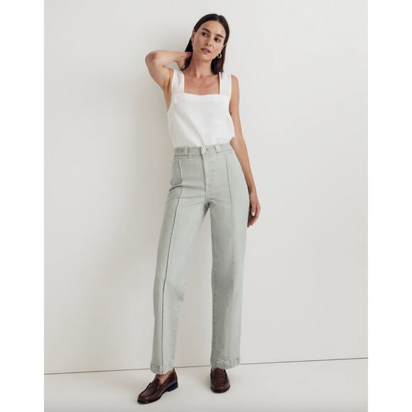 Madewell Denim - Madewell The Perfect Vintage Wide Leg Jean Size 32 Preppy Classic Preppy Stretch